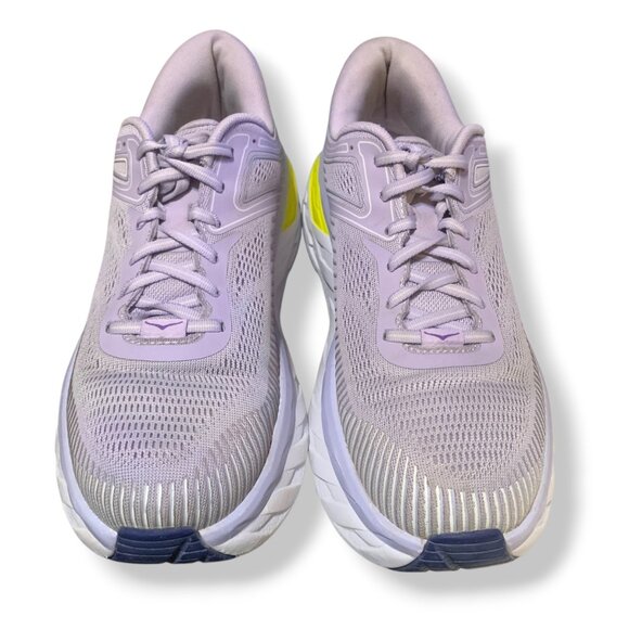 Hoka One One Bondi 7 Women's Running Shoes 10.5 Lavender Yellow Cushioned Read - Picture 3 of 15
